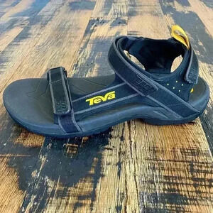 TEVA Tanza 4141 Sports Sandals Hiking Trail Water Shocpad Black Yellow S…
